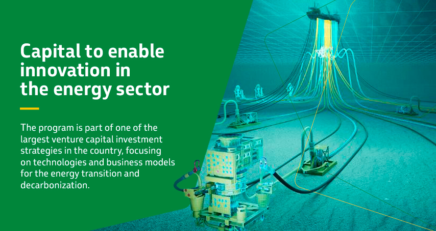 Illustration of underwater oil exploration equipment with cables and pipelines.