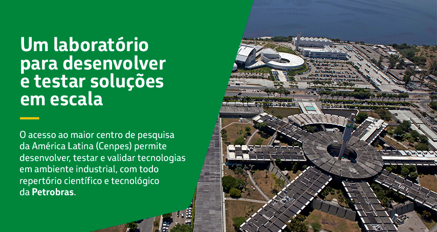 Vista aérea do CENPES, maior centro de pesquisa da América Latina