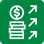 Green icon with upward arrows and a list, representing growth or innovation.