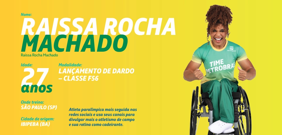 Jessica Messali posing for the photo wearing a T-shirt with the words 'Petrobras Team' stamped on it.