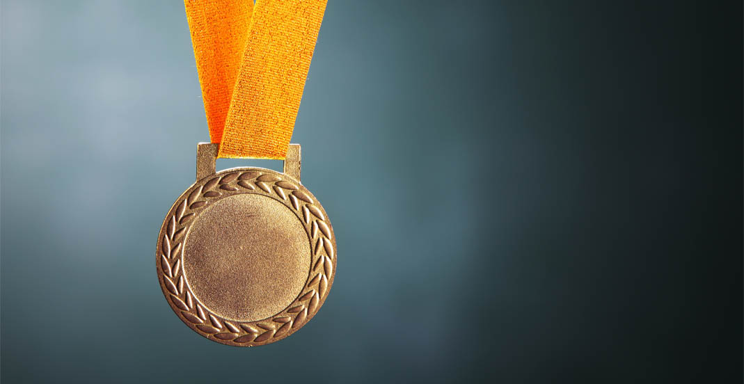 imagem de uma medalha