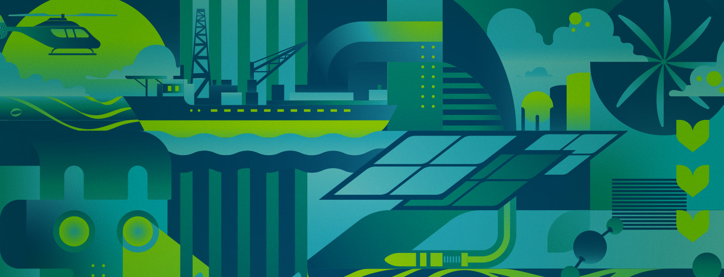 Ilustração da campanha de Transição Energética