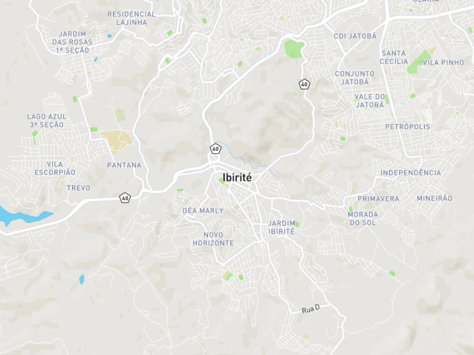 Mapa da Usina Ibirité