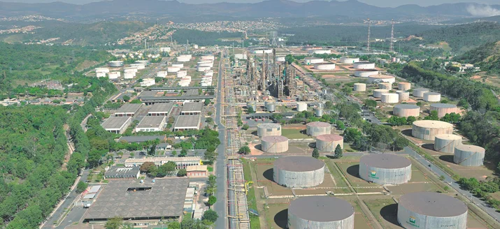 Aerial view of Regap Refinery structure