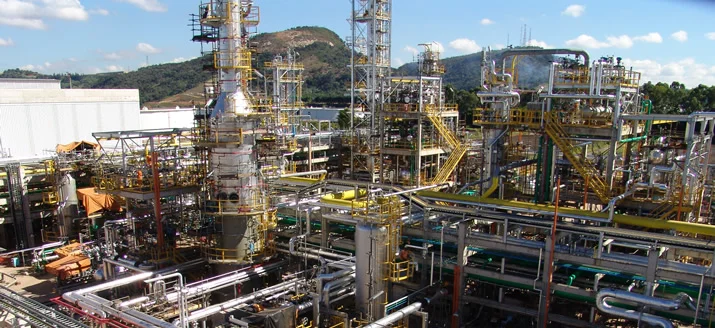 View of the Regap Refinery pipeline structure