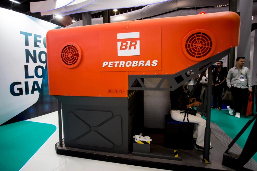 Petrobras VR/AR machine at the Rio Oil & Gas event.