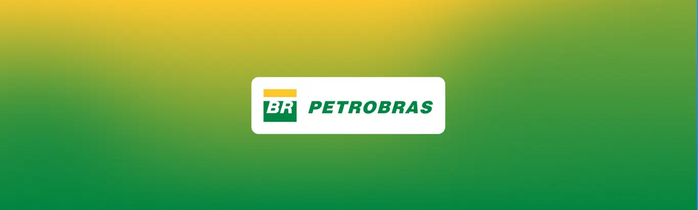 Petrobras brand. On the left, a green and yellow square with the writing BR; On the right, it reads Petrobras in green.