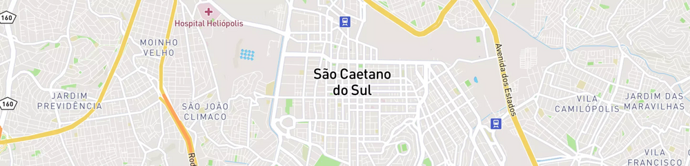 Mapa mostrando localização do terminal logístico de São Caetano do Sul, da Petrobras.