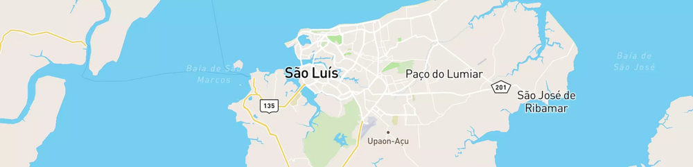Mapa mostrando localização do terminal logístico de São Luís, da Petrobras.