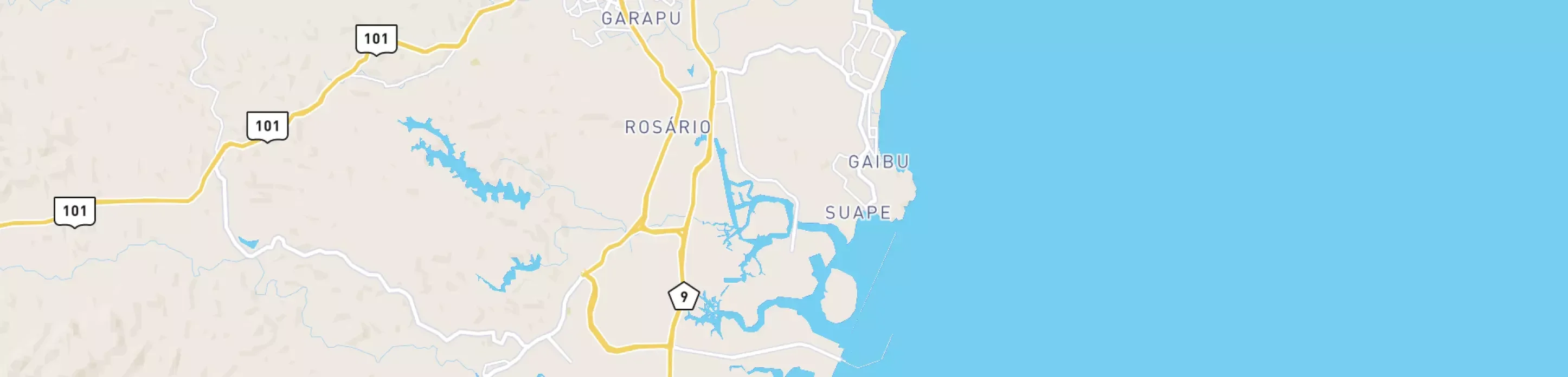 Mapa mostrando localização do terminal logístico de Suape, da Petrobras.