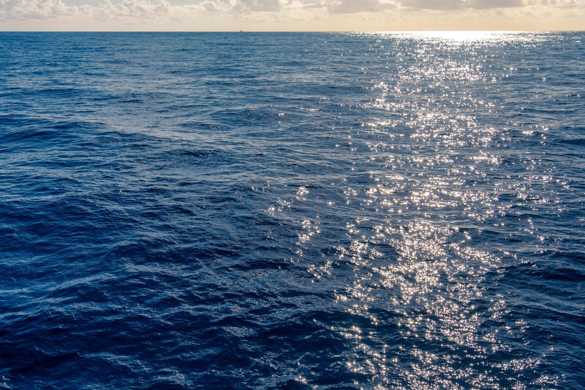 image of wide open sea and clear horizon