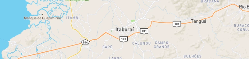 Map of GasLub Itaboraí Complex Refinery