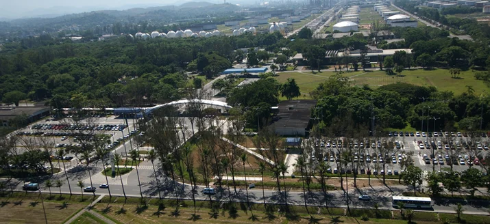 Aerial view of the Duque de Caxias Refinery