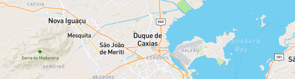 Map of Duque de Caxias Refinery