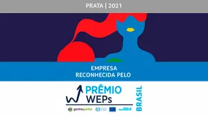 Imagem do Prêmio WEPs conquistado pela Petrobras em 2021