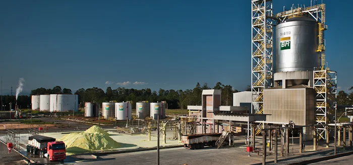 Photograph of the Revap Refinery containers