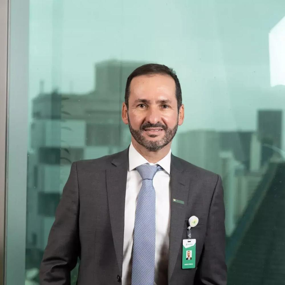 Foto do rosto de Mário Spinelli, Diretor Executivo de Governança e Conformidade da Petrobras.