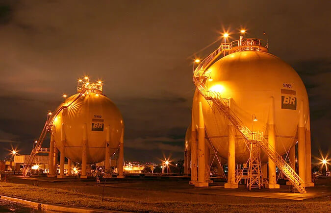 Foto do terminal logístico de Brasília, da Petrobras.