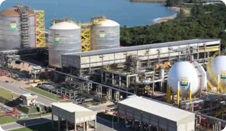 Picture of the Petrobras logistics terminal in Aracaju.