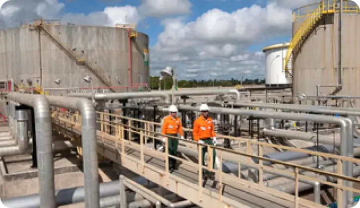 Picture of the Petrobras logistics terminal in Norte Capixaba.