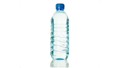 Picture of a PET bottle, representing upcycling technology patented by Petrobras.